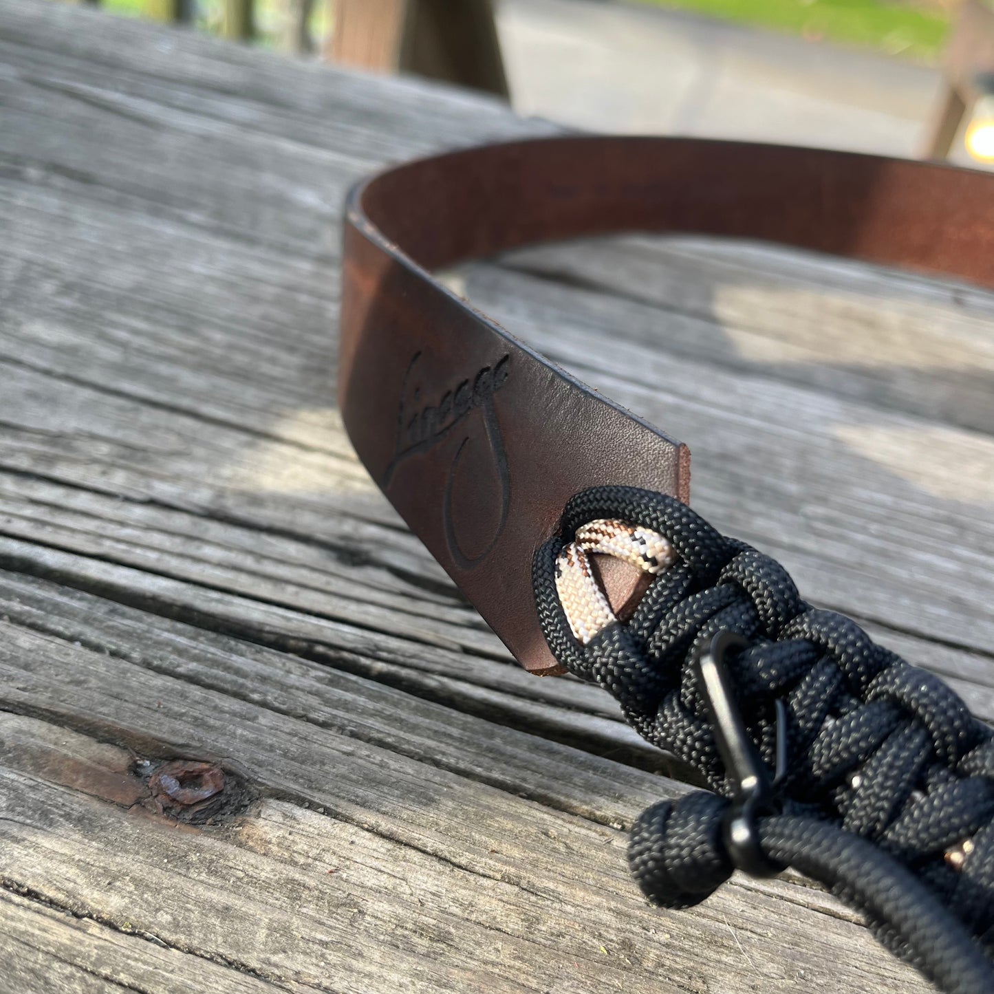 LB-1 Waterfowl Call Lanyard Braided with Leather Back